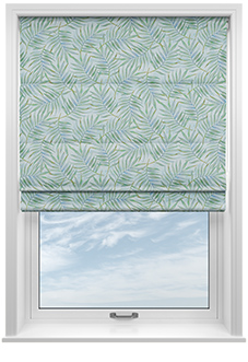 Goa, Celeste Blue - Motorised Roman Blind